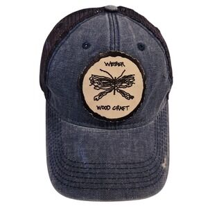 Weber Wood Craft Legacy Trucker Hat Denim Mesh Patch Baseball‎ Cap Women